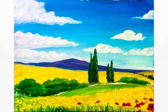 Paint Nite: Tuscany Summer Fields II